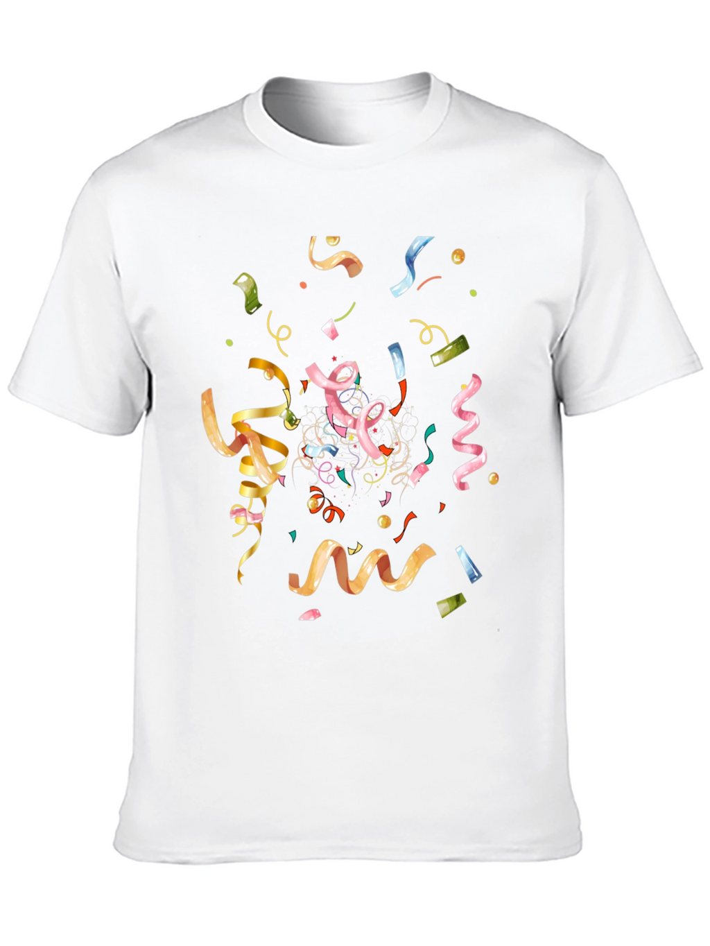 Confetti Celebration Black T-Shirt