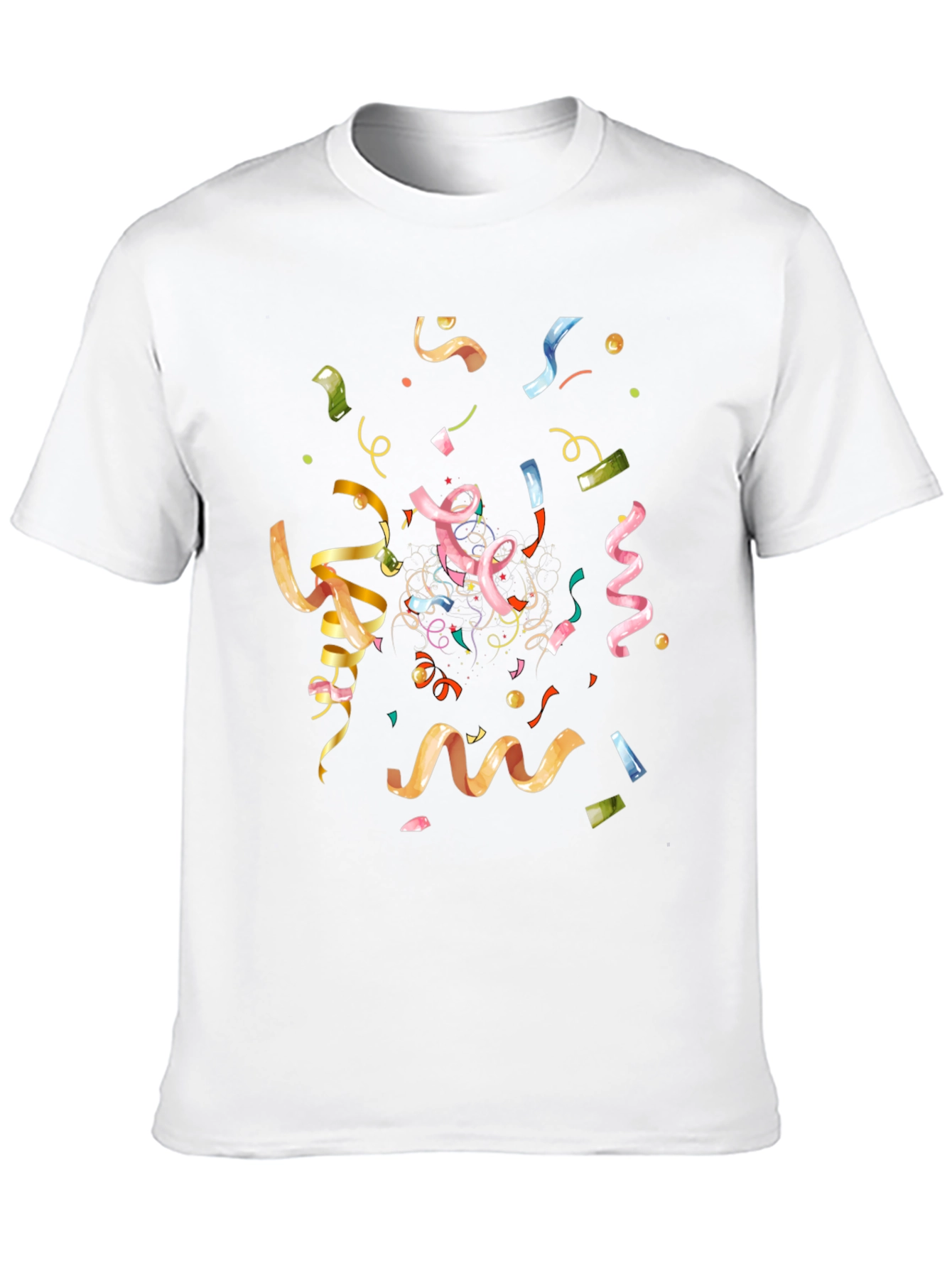 Confetti Celebration Black T-Shirt