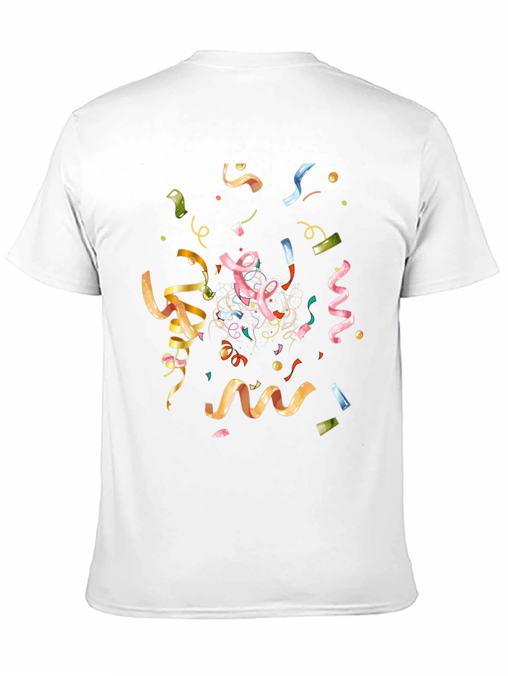Confetti Celebration Black T-Shirt