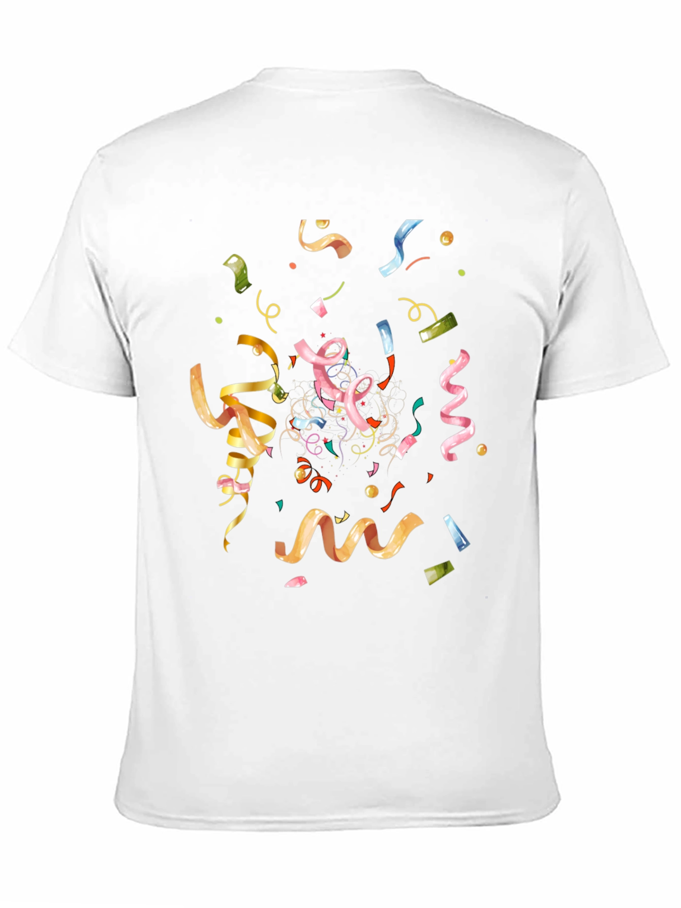 Confetti Celebration Black T-Shirt