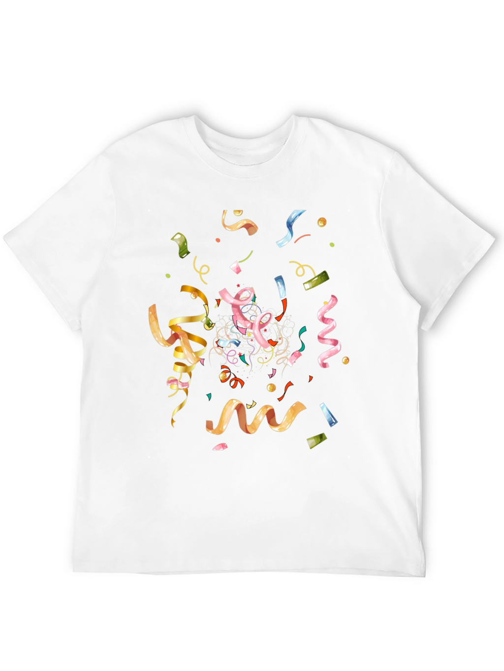 Confetti Celebration Black T-Shirt