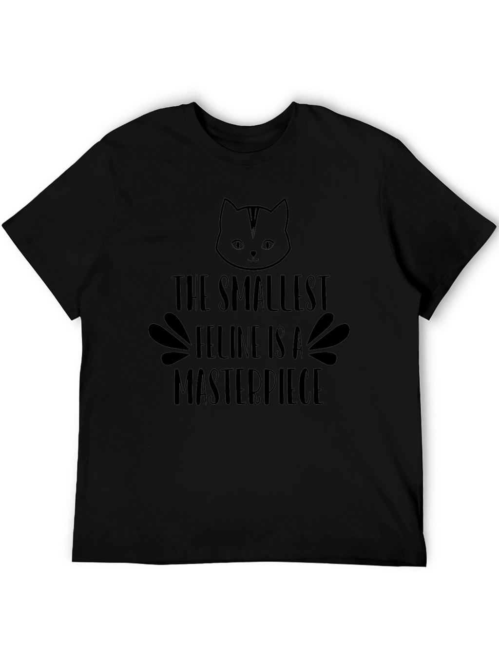 Smallest Feline Masterpiece Black T-Shirt