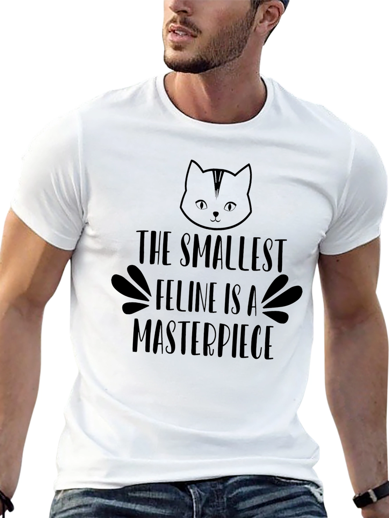 Smallest Feline Masterpiece Black T-Shirt