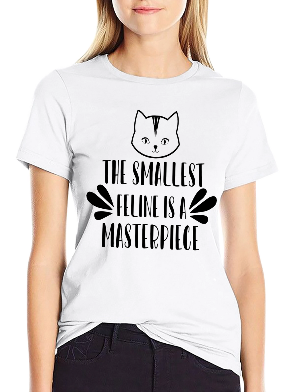 Smallest Feline Masterpiece Black T-Shirt