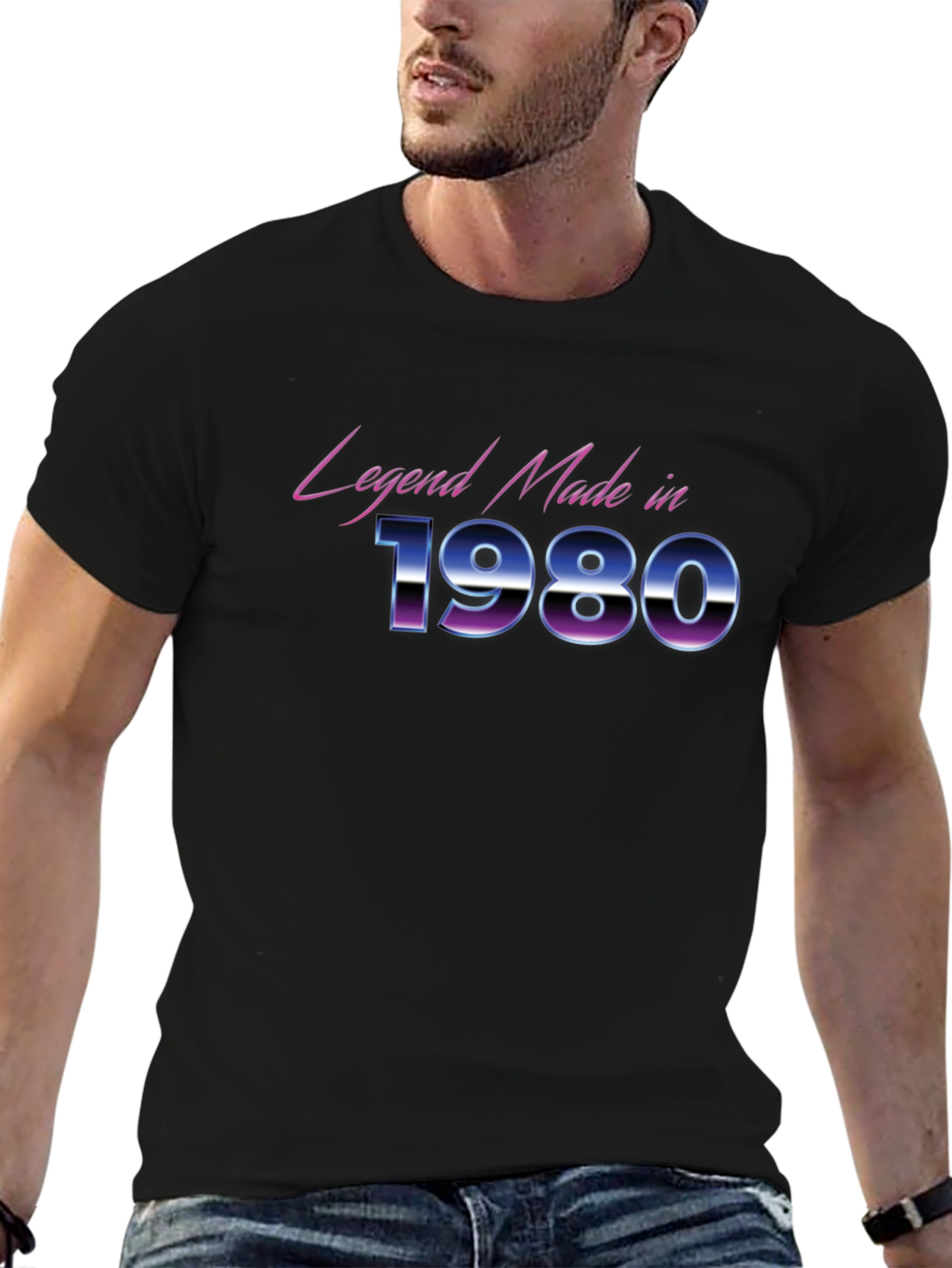 Legend Made in 1980 Black T-Shirt