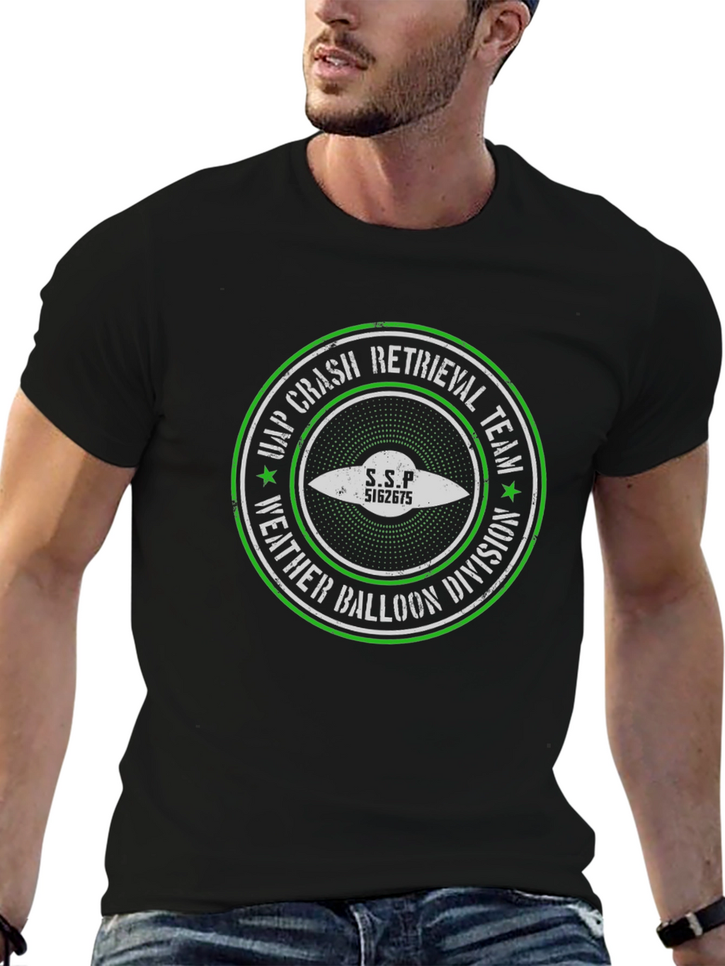 UAP Crash Retrieval Team UFO Graphic T-Shirt