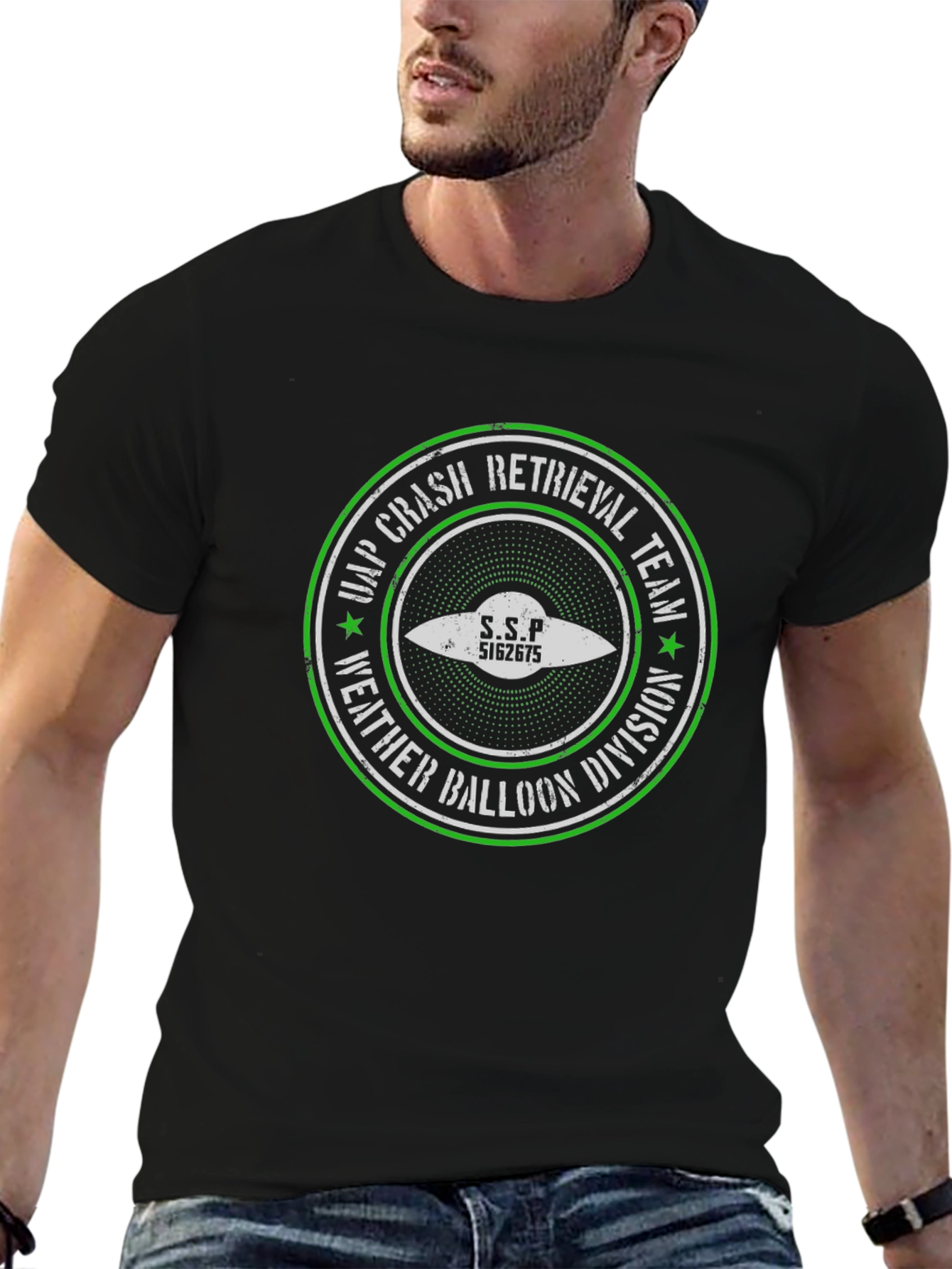UAP Crash Retrieval Team UFO Graphic T-Shirt