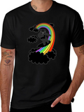 Rainbow Surfing Panda T-Shirt