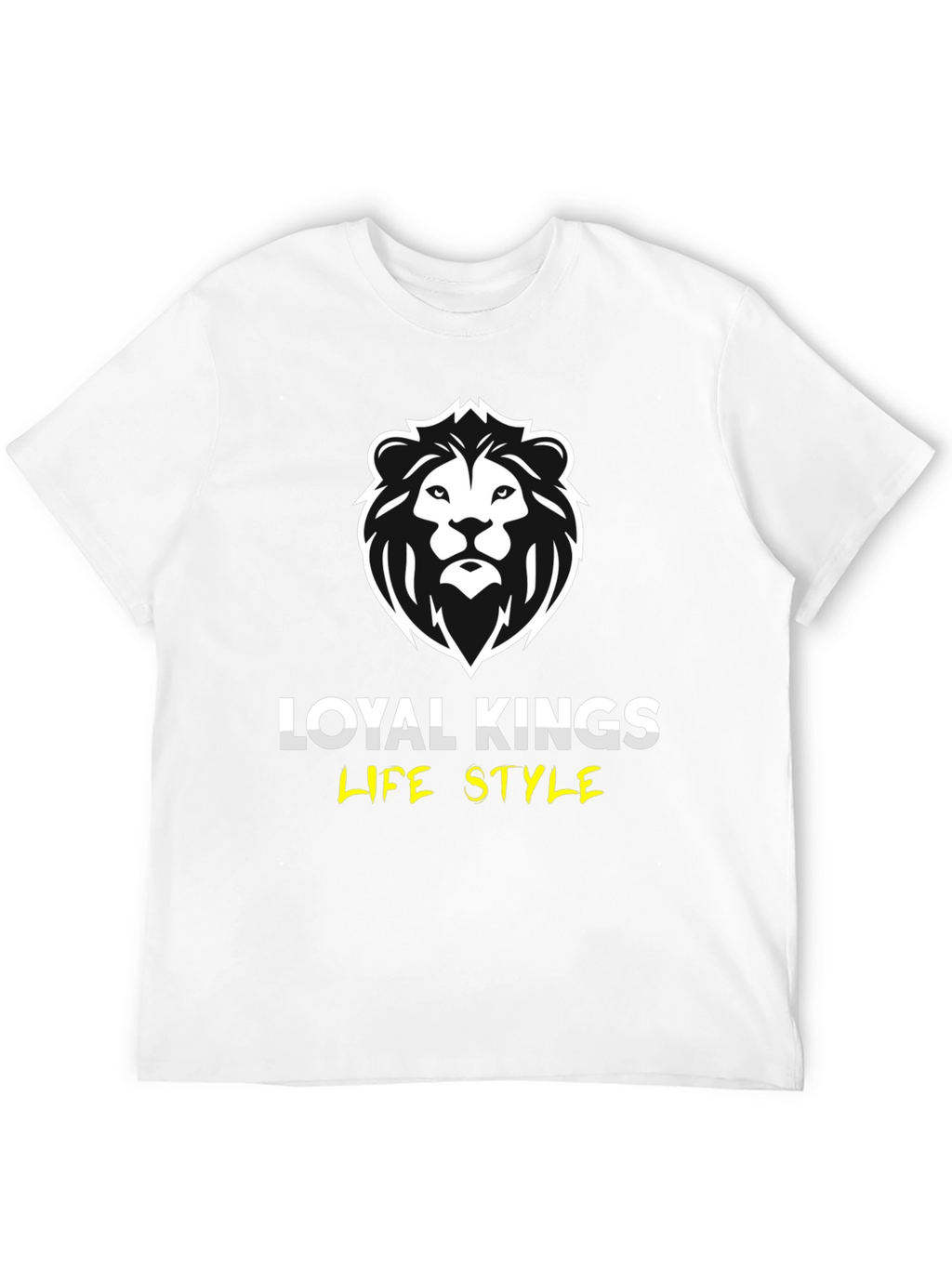 Loyal Kings Lion Graphic Print Black T-Shirt
