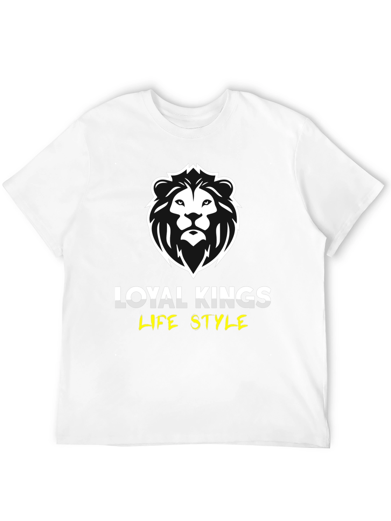 Loyal Kings Lion Graphic Print Black T-Shirt