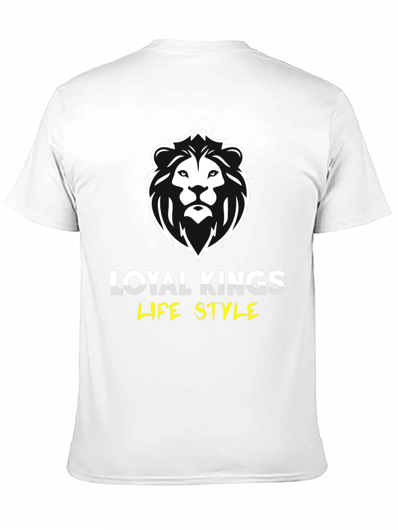 Loyal Kings Lion Graphic Print Black T-Shirt