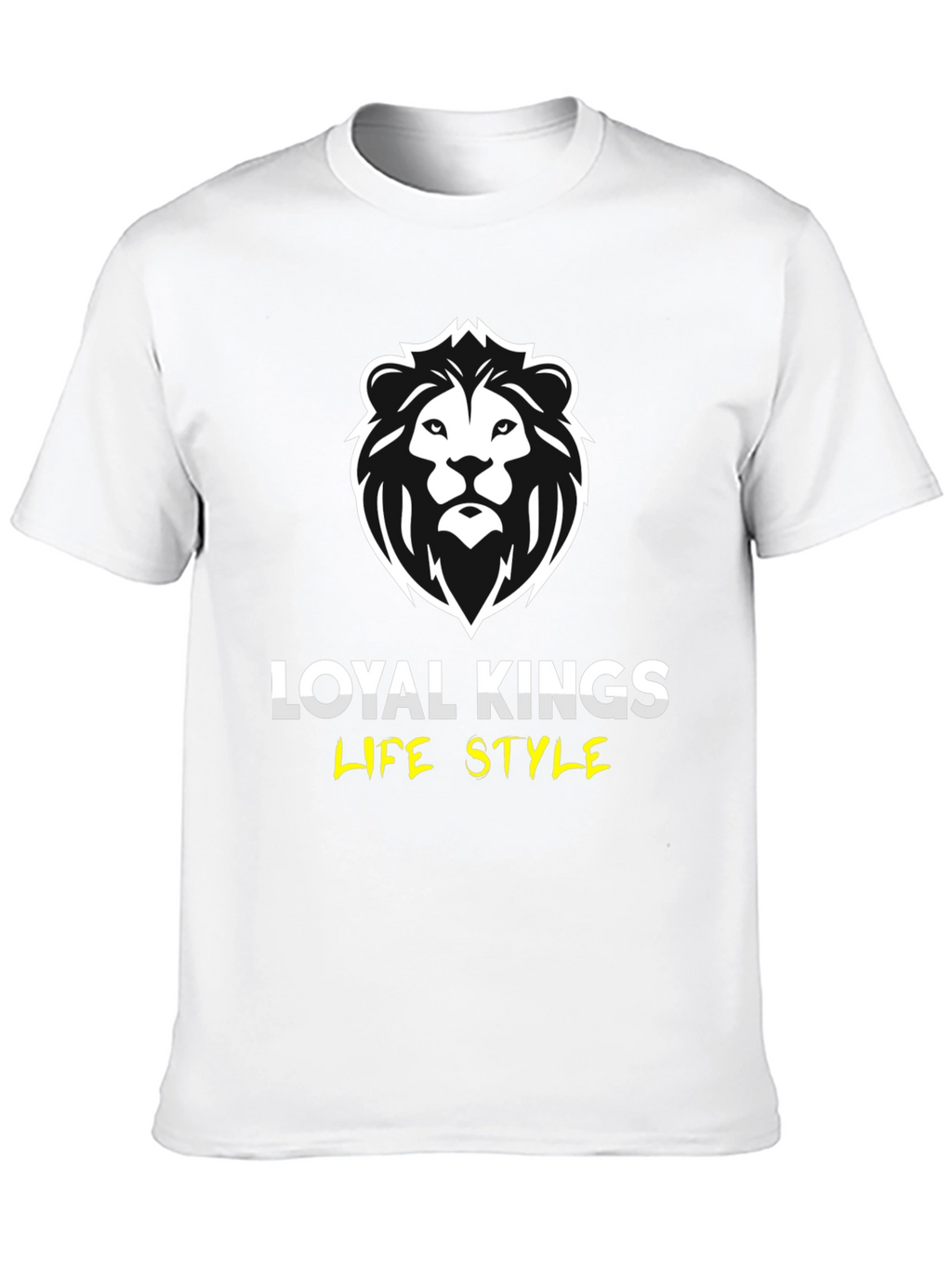 Loyal Kings Lion Graphic Print Black T-Shirt
