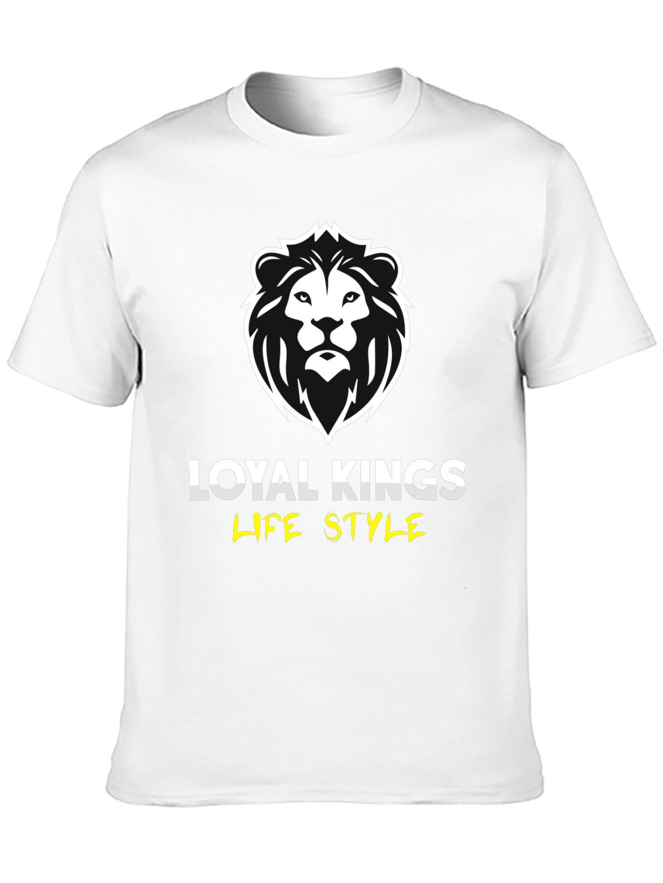 Loyal Kings Lion Graphic Print Black T-Shirt