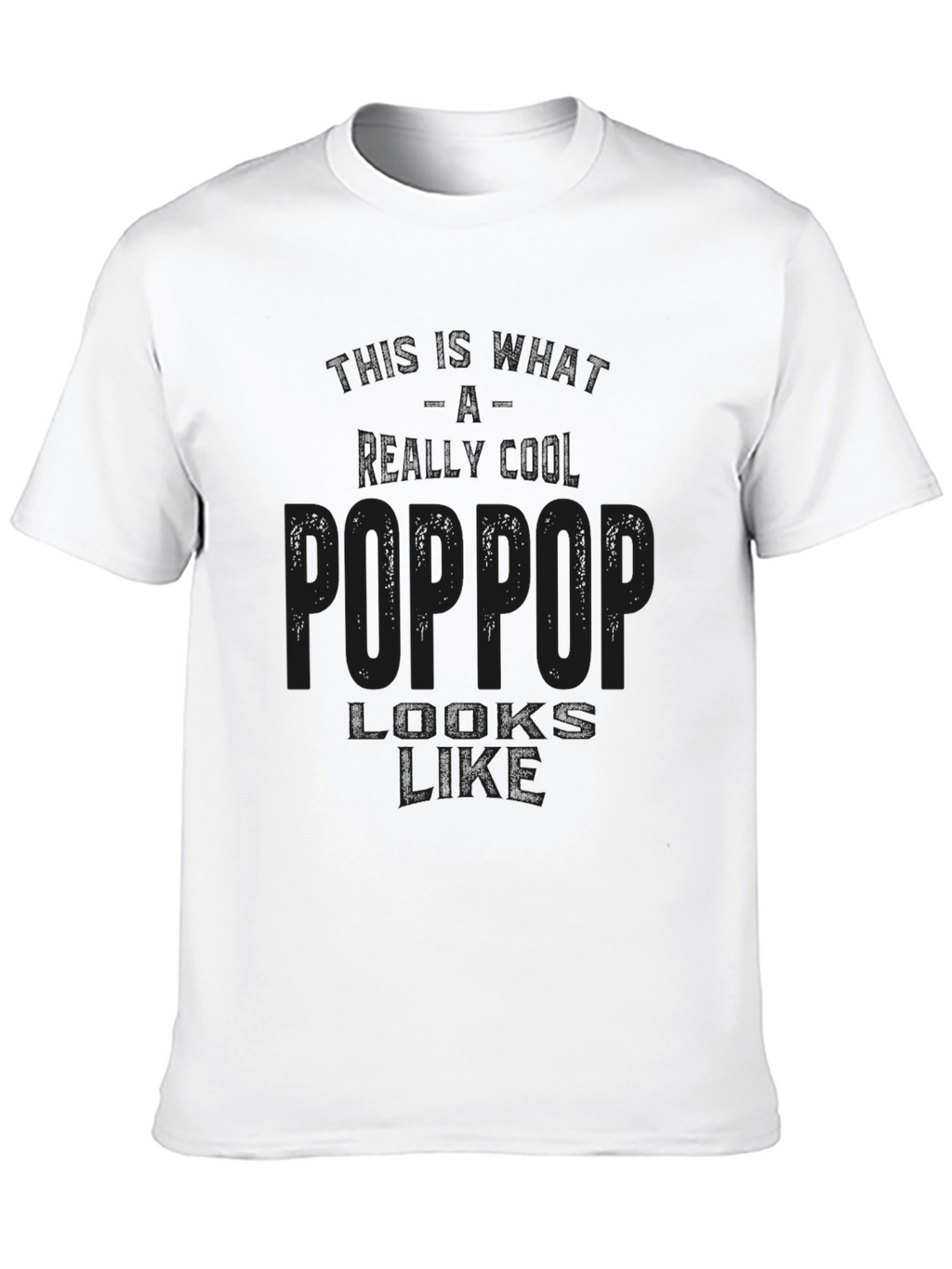 Poppop Definition Black T-Shirt Gift for Grandfather