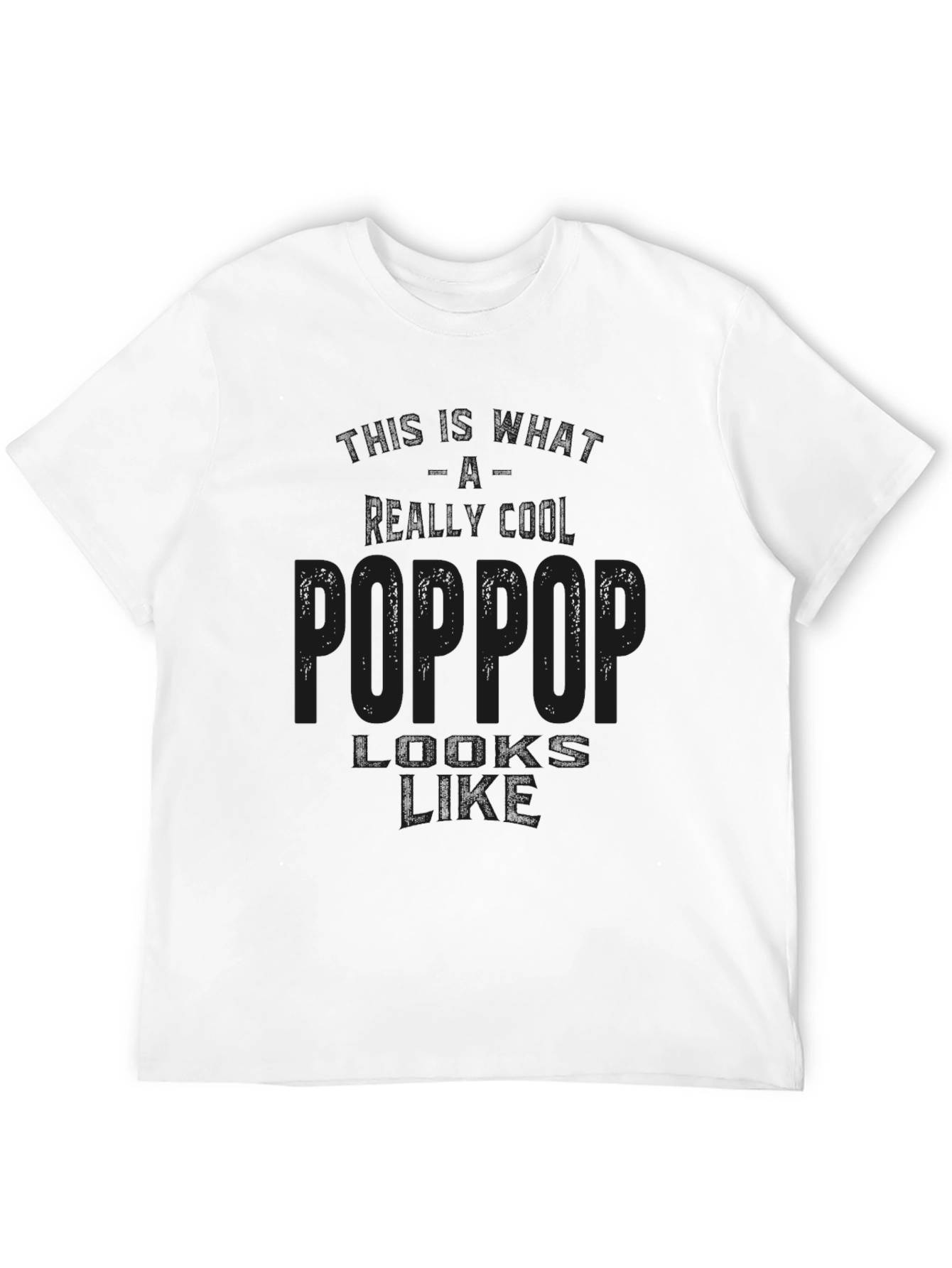 Poppop Definition Black T-Shirt Gift for Grandfather