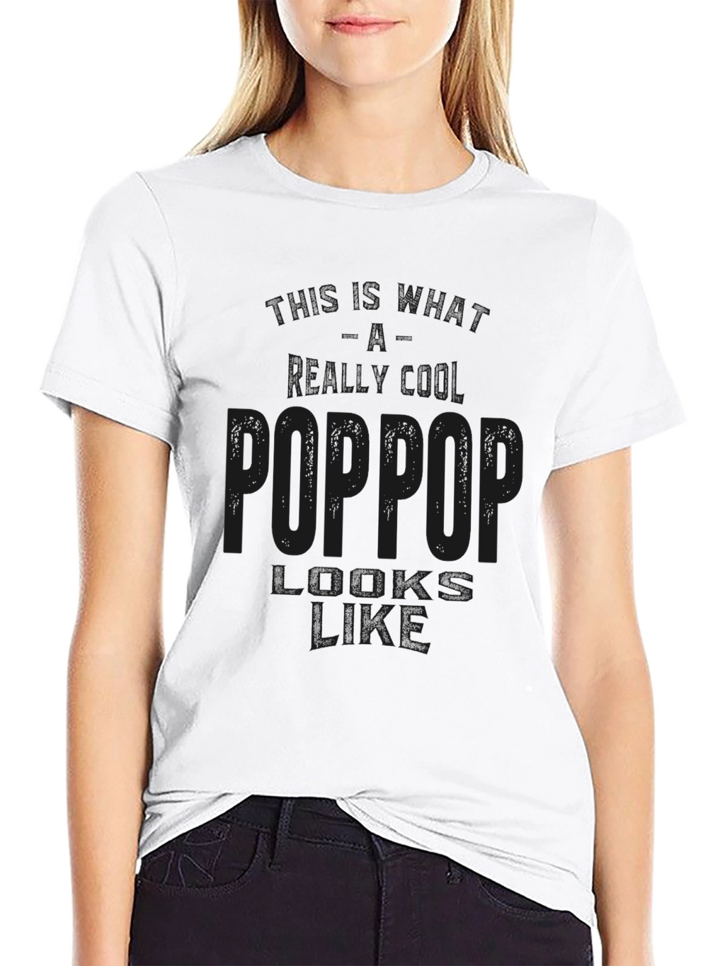 Poppop Definition Black T-Shirt Gift for Grandfather