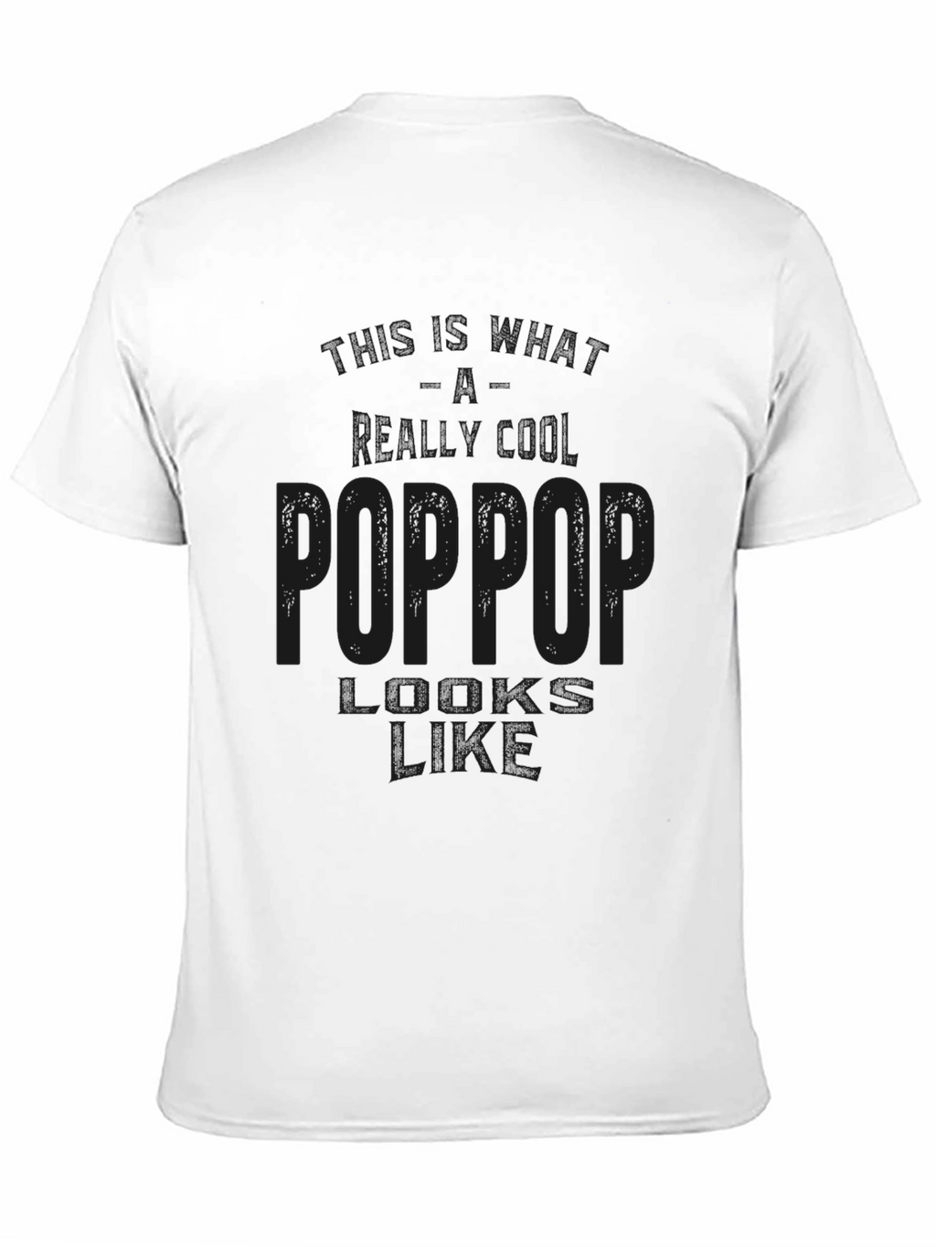 Poppop Definition Black T-Shirt Gift for Grandfather