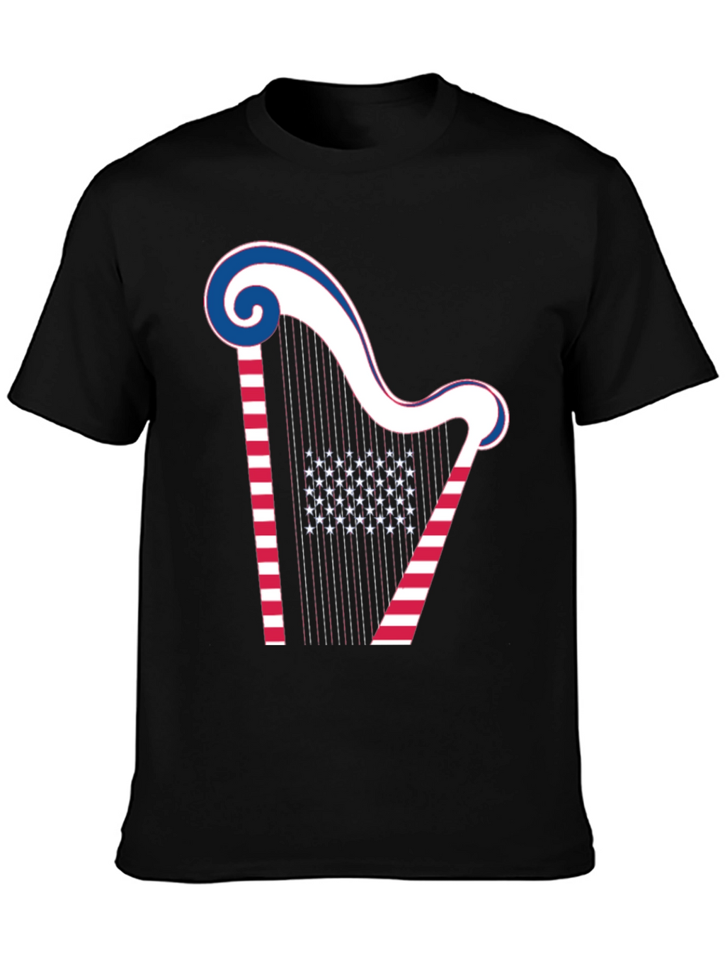Patriotic Harp Graphic Tee