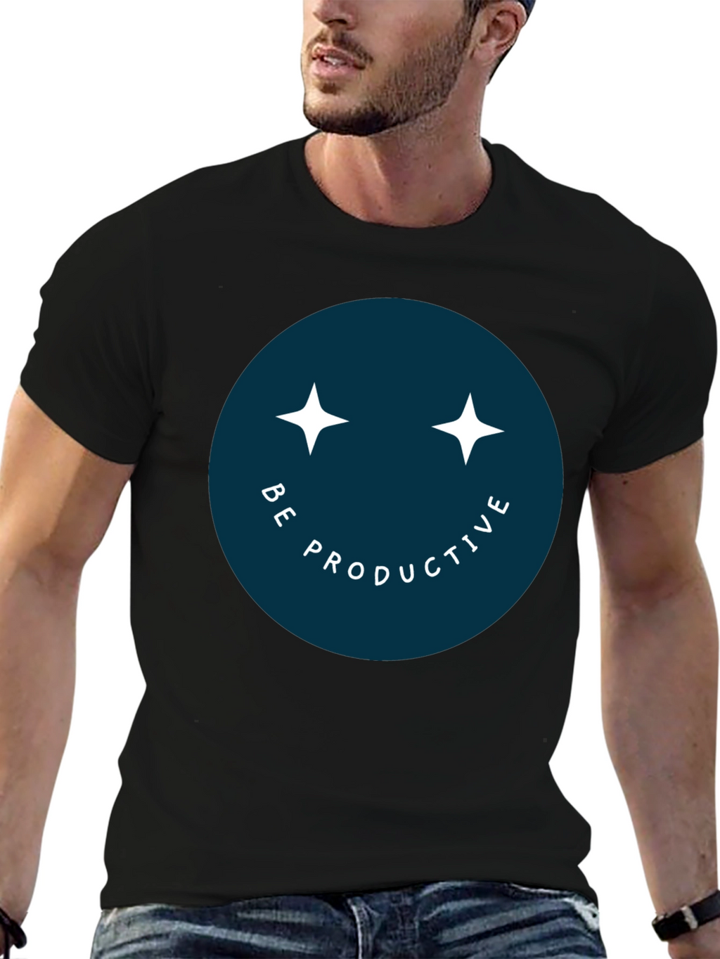 Be Productive Smiley Face T-Shirt