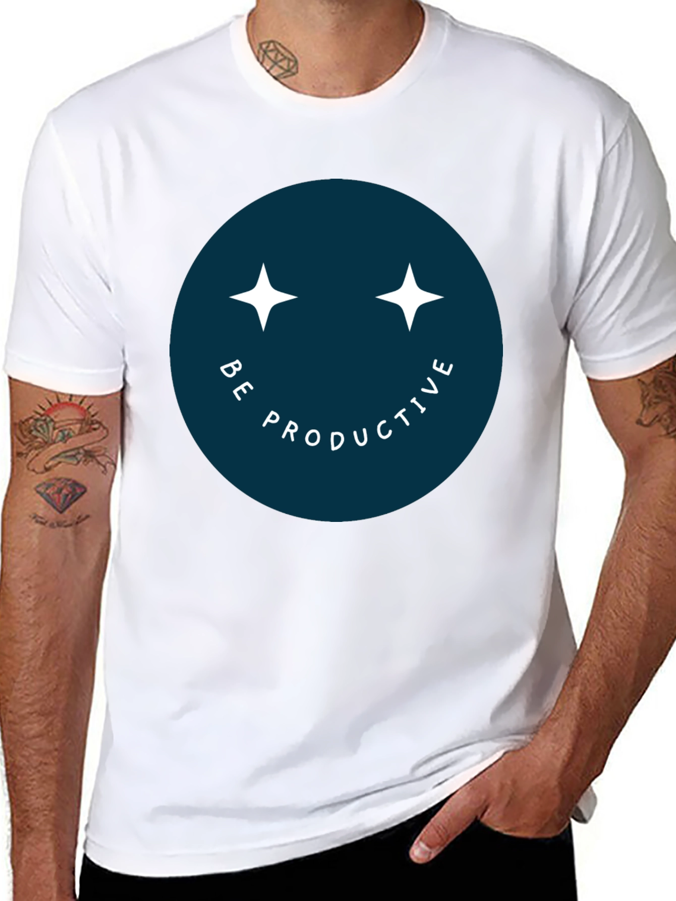Be Productive Smiley Face T-Shirt