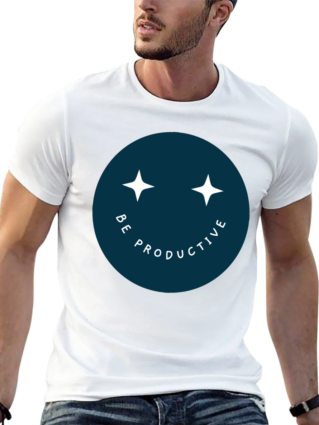 Be Productive Smiley Face T-Shirt
