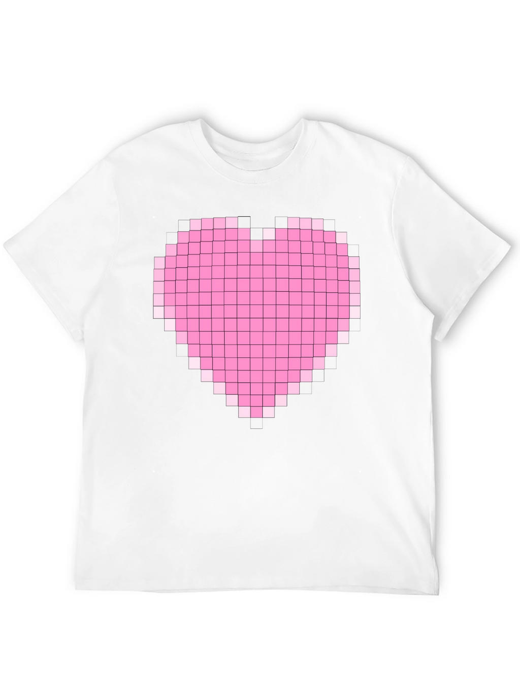 Pixel Heart Graphic Black T-Shirt