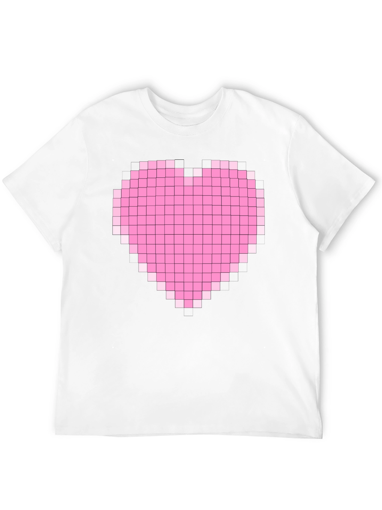 Pixel Heart Graphic Black T-Shirt