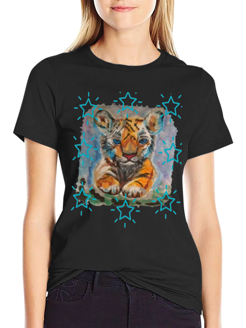 Cute Tiger Cub Graphic Tee