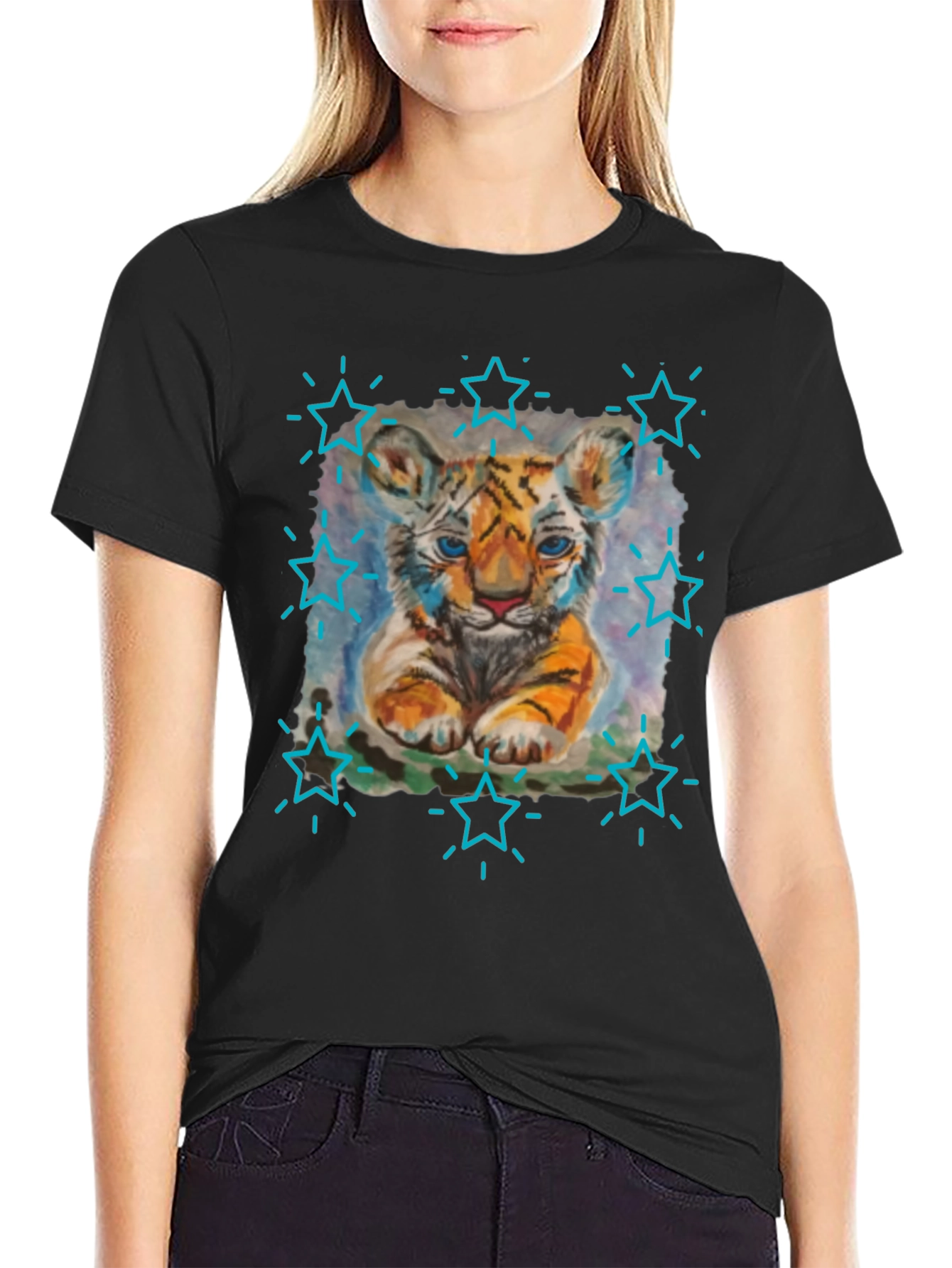 Cute Tiger Cub Graphic Tee