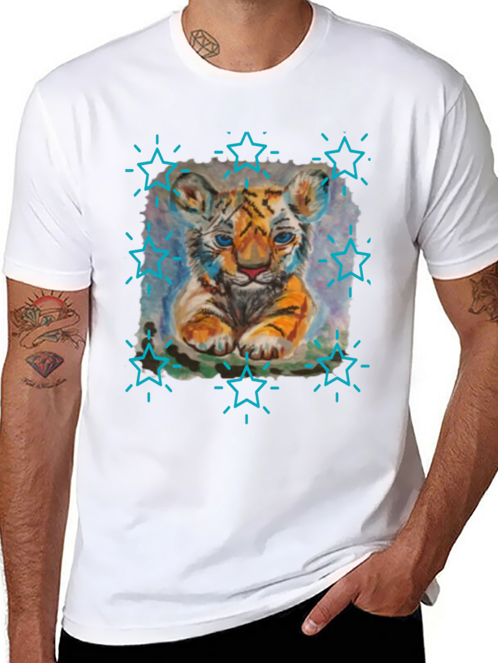 Cute Tiger Cub Graphic Tee