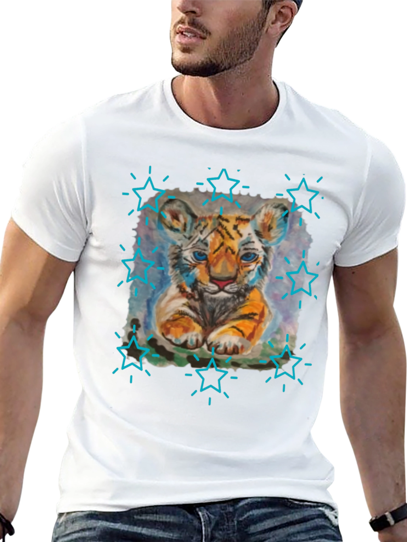 Cute Tiger Cub Graphic Tee