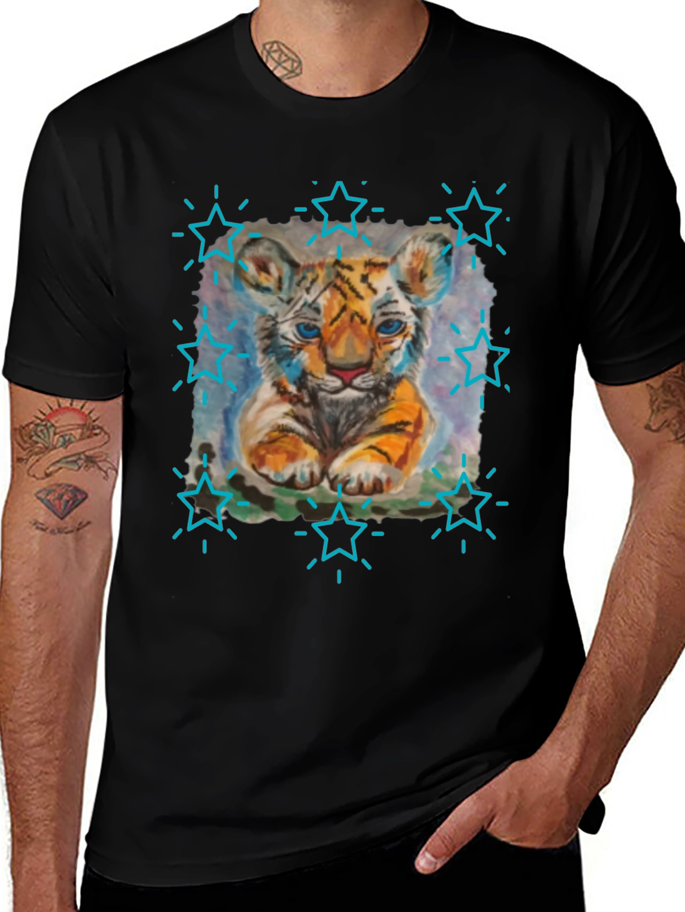 Cute Tiger Cub Graphic Tee