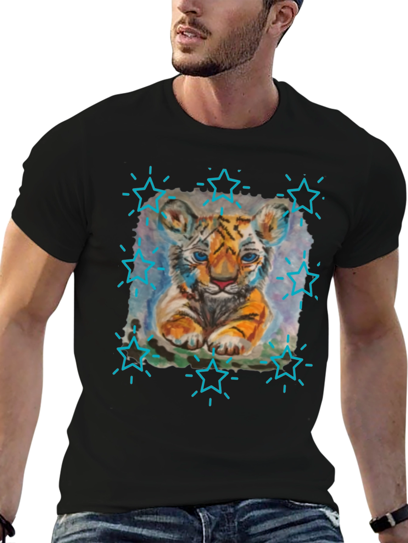 Cute Tiger Cub Graphic Tee