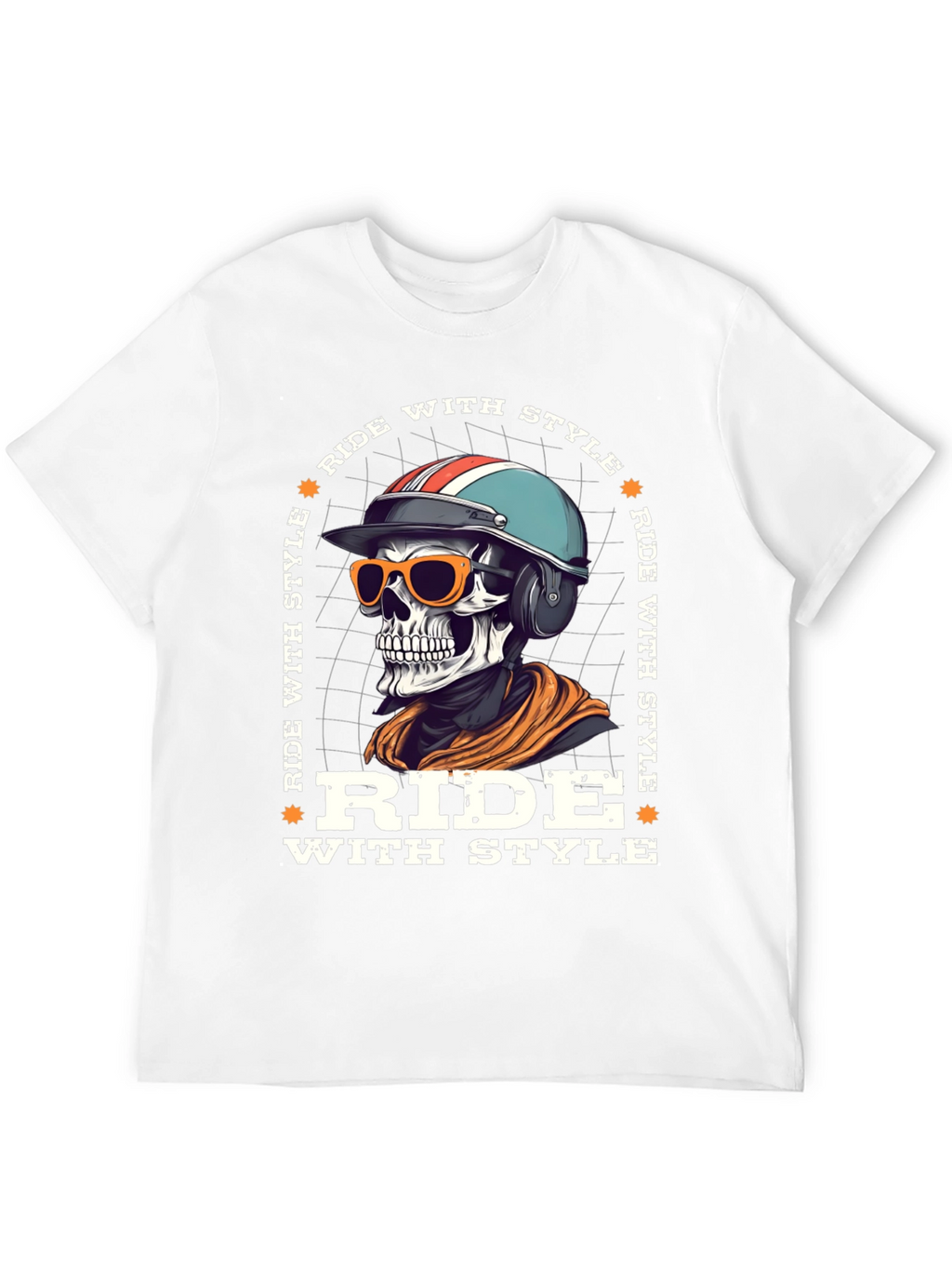 Ride With Style Skeleton Graphic Tee