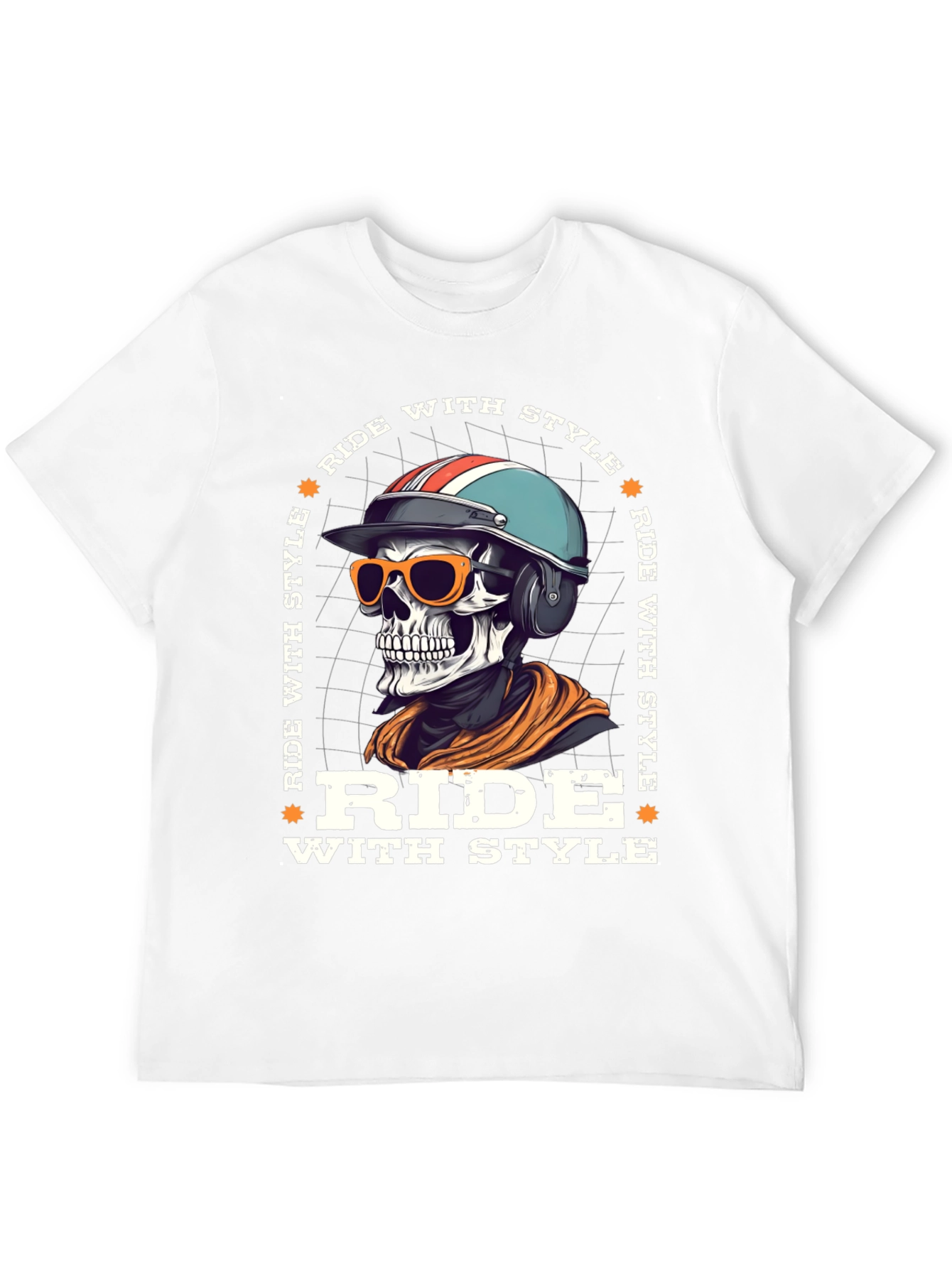 Ride With Style Skeleton Graphic Tee