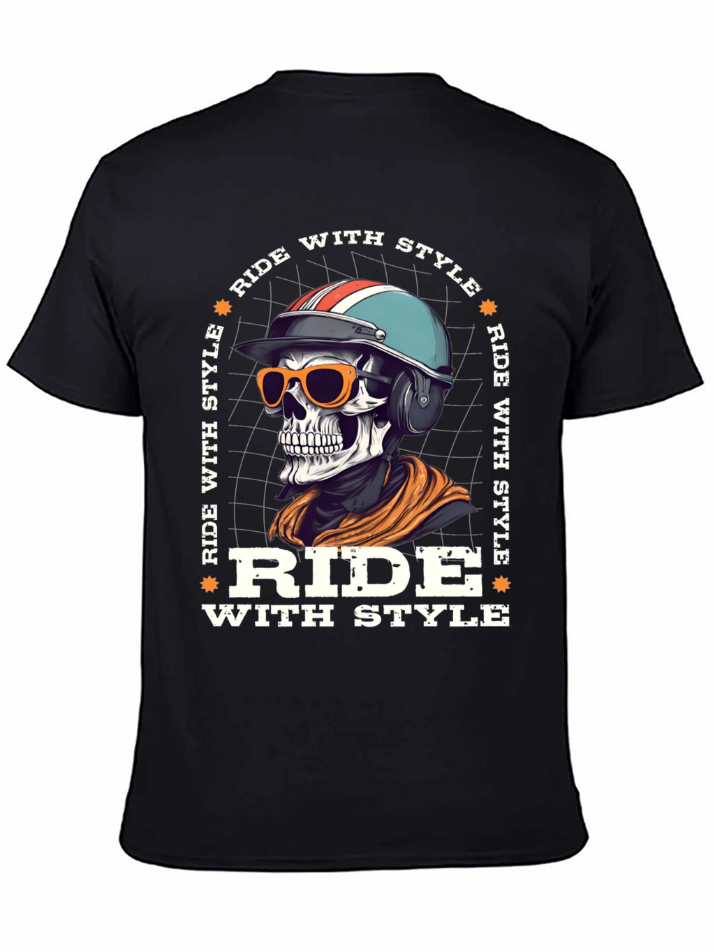 Ride With Style Skeleton Graphic Tee