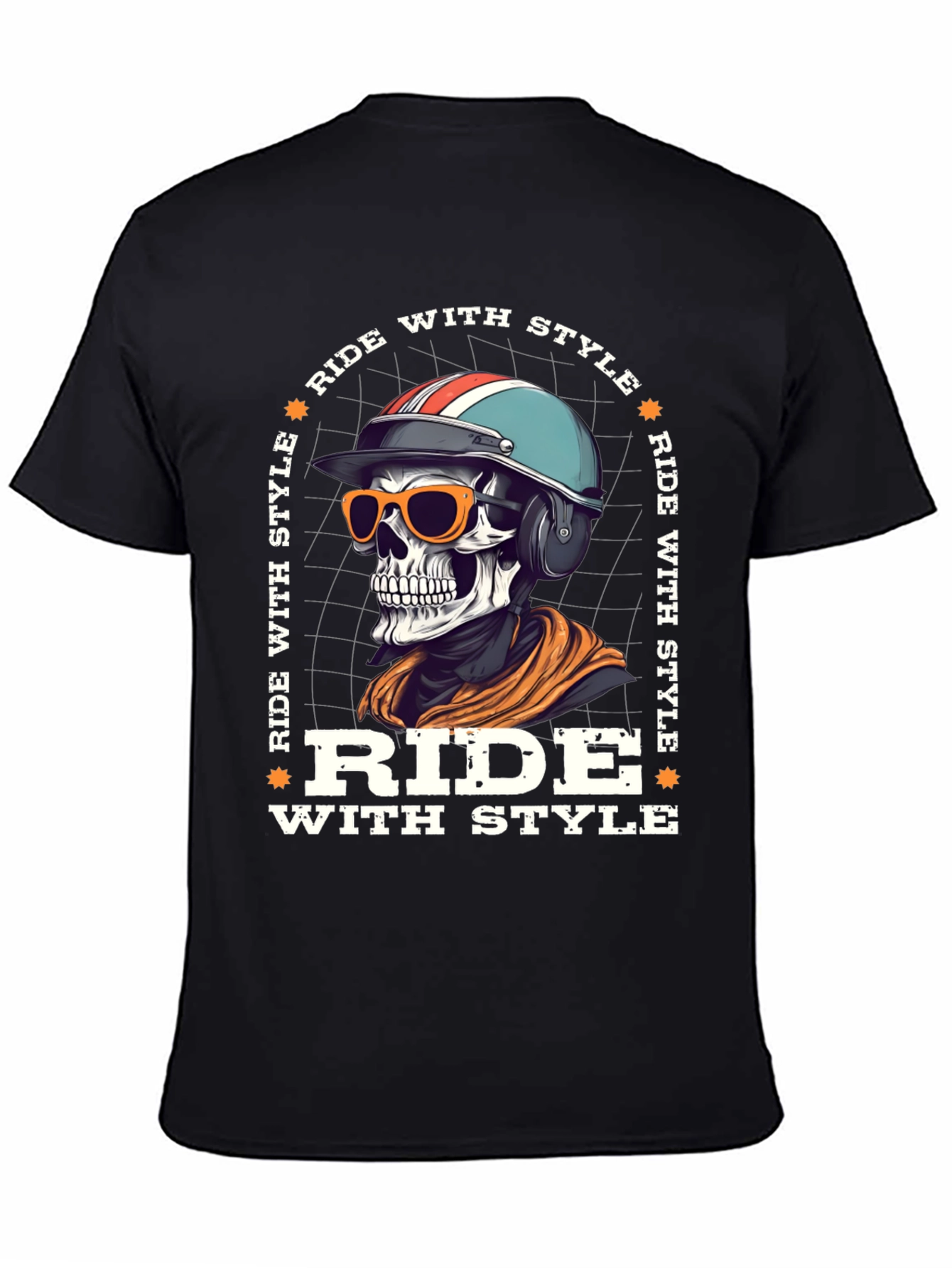 Ride With Style Skeleton Graphic Tee