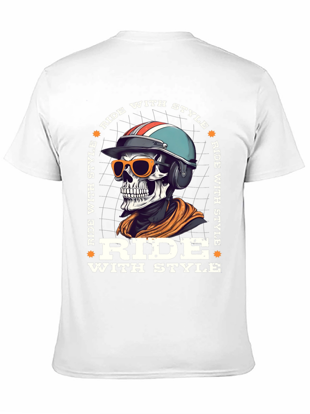 Ride With Style Skeleton Graphic Tee
