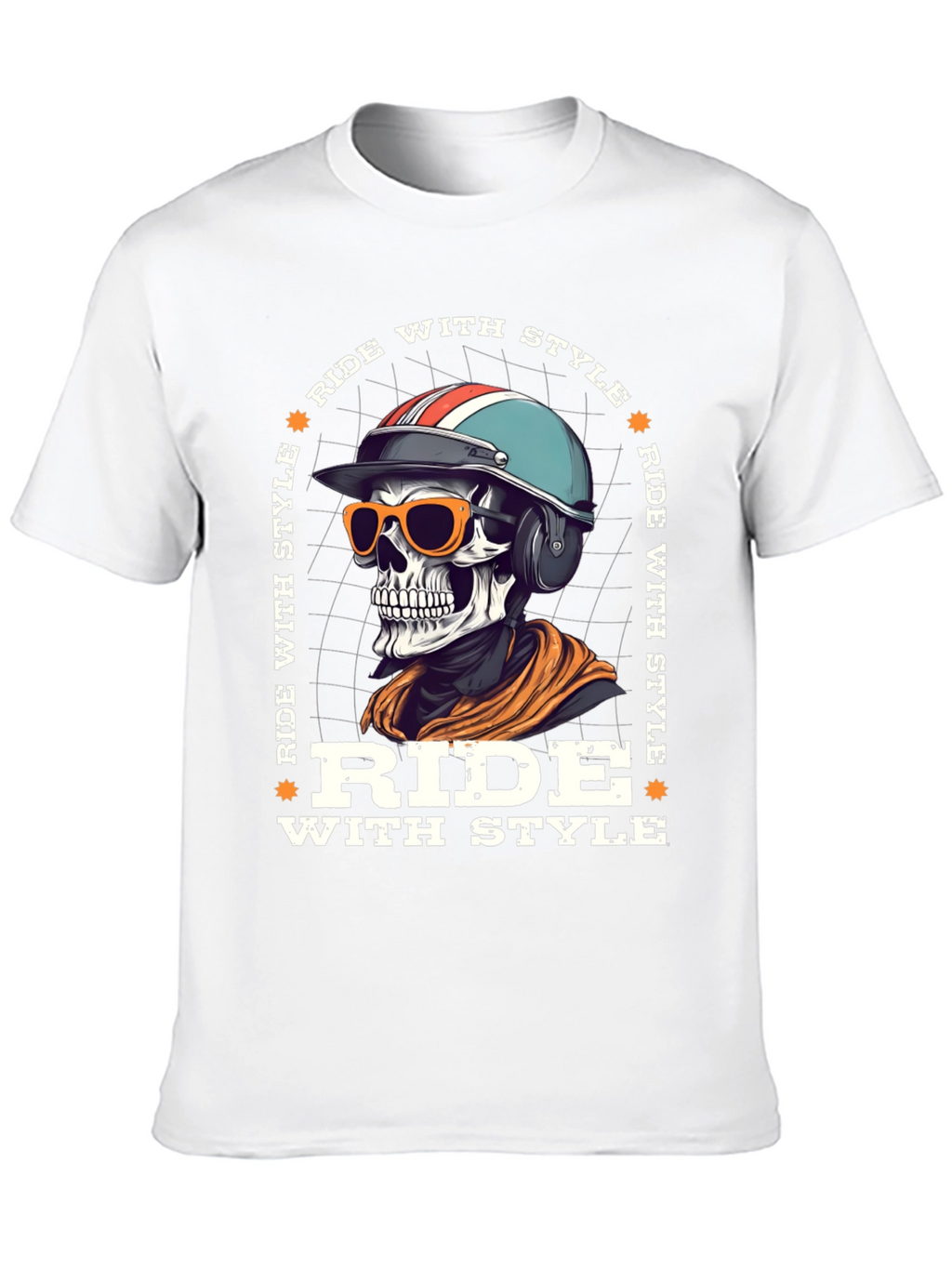 Ride With Style Skeleton Graphic Tee