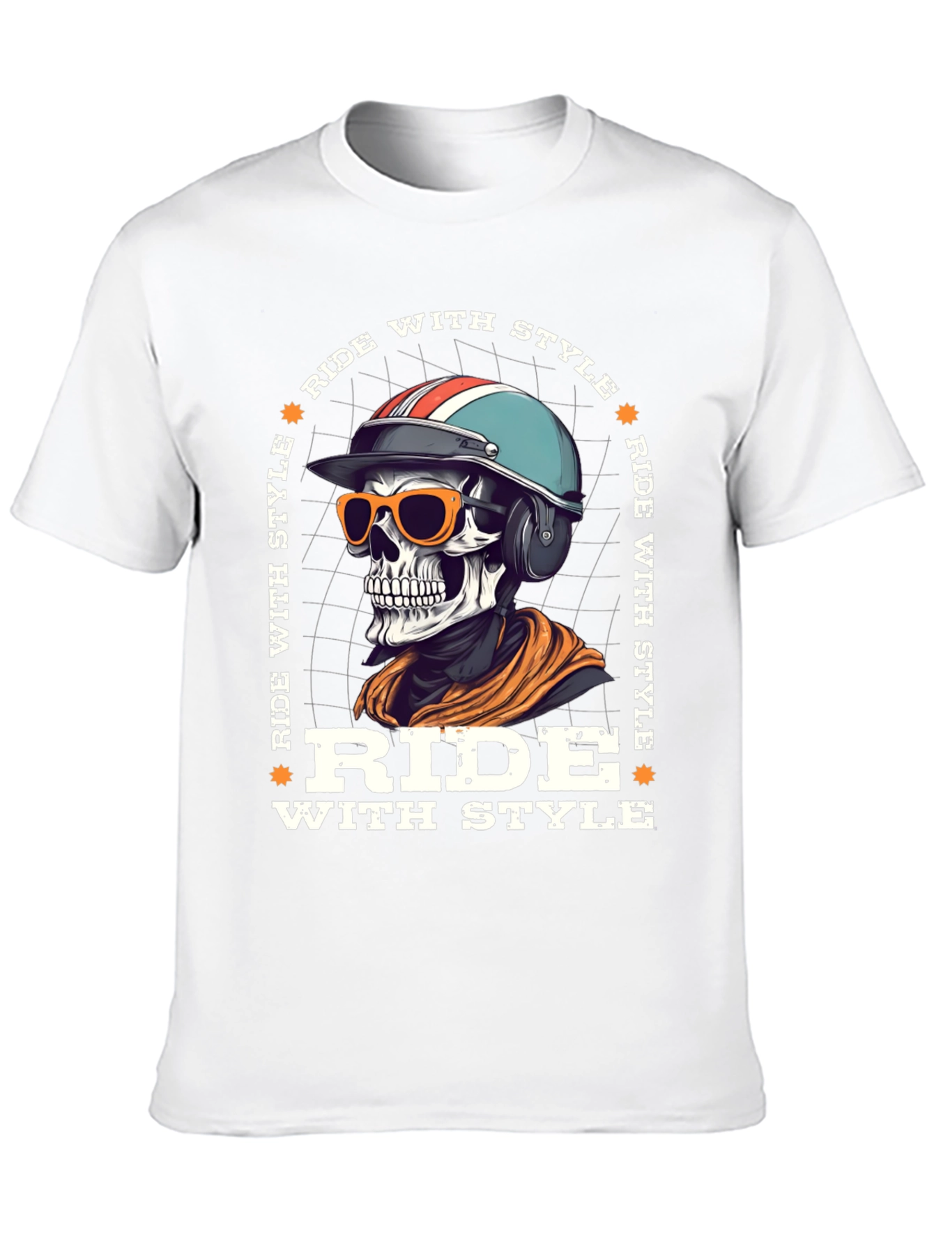 Ride With Style Skeleton Graphic Tee