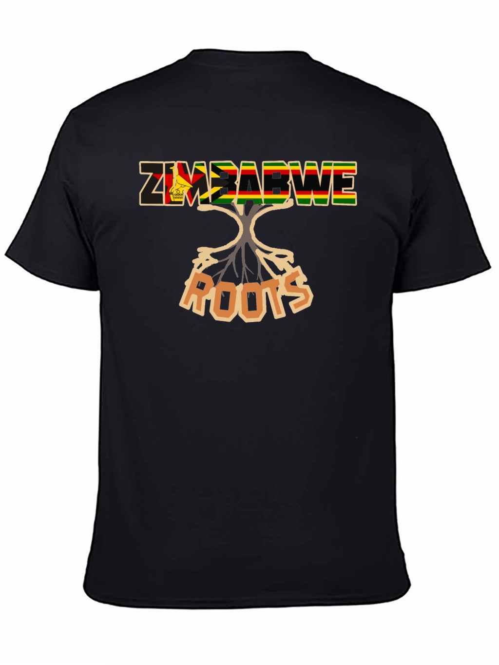 Zimbabwe Roots Black T-Shirt