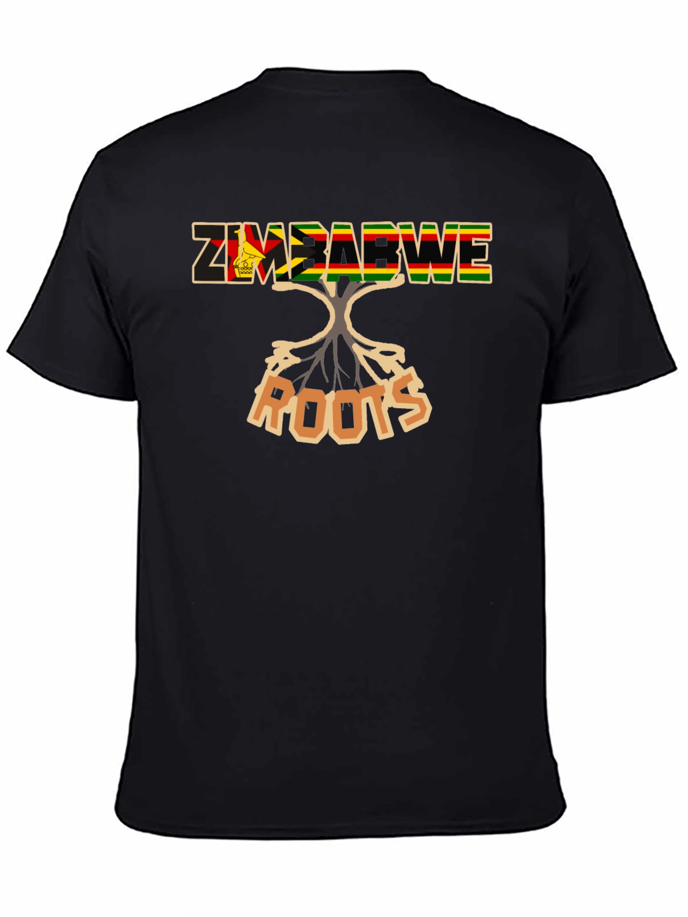 Zimbabwe Roots Black T-Shirt