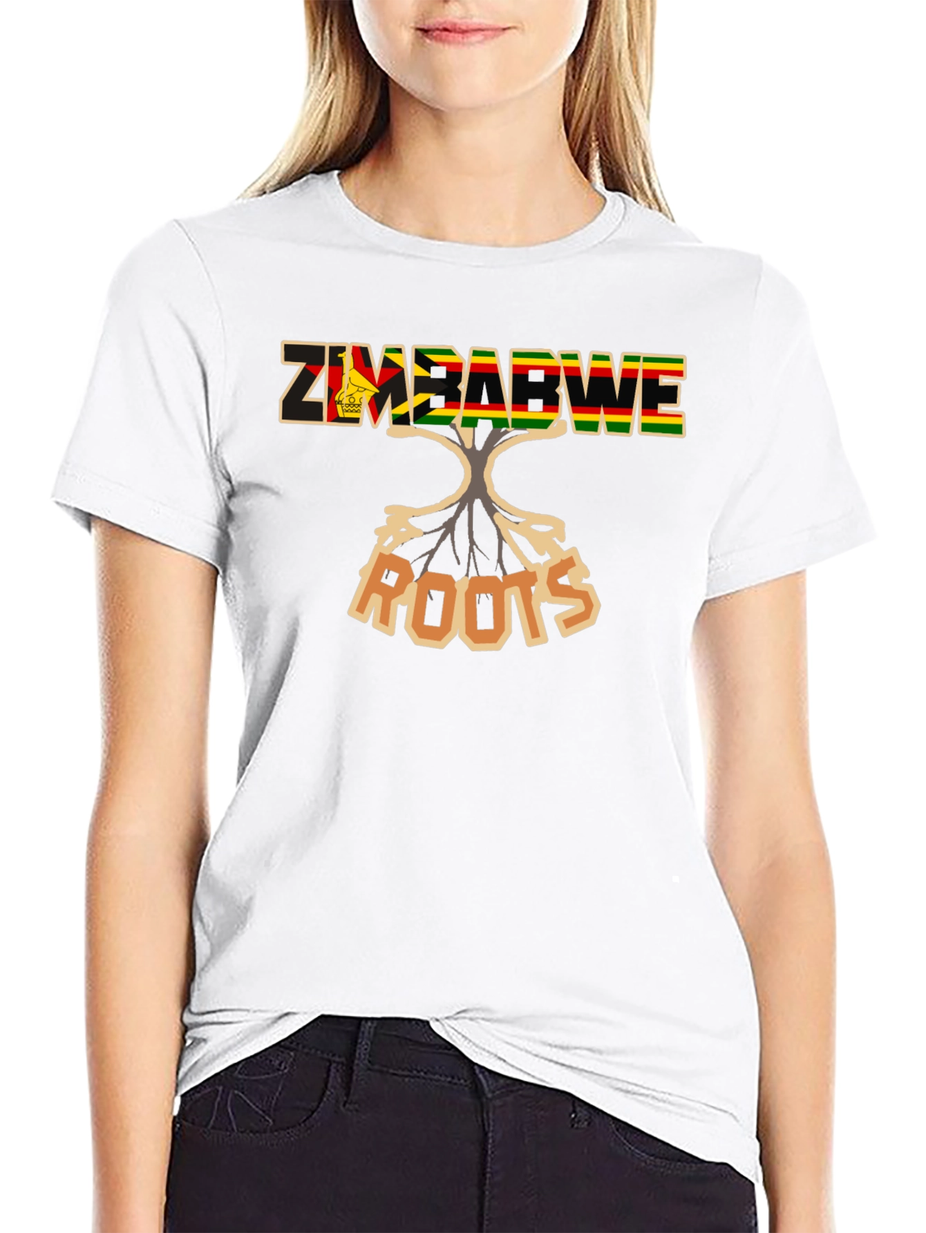 Zimbabwe Roots Black T-Shirt