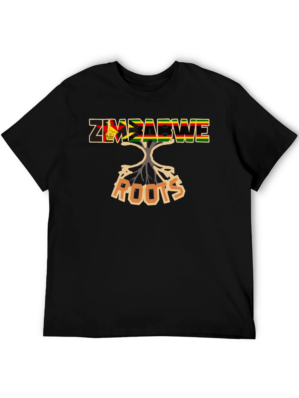Zimbabwe Roots Black T-Shirt