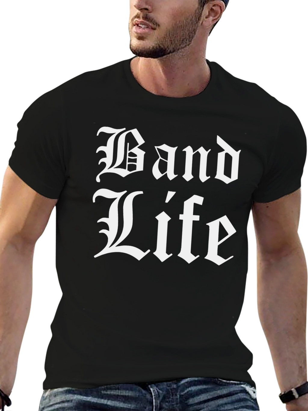 Band Life Black Graphic T-Shirt