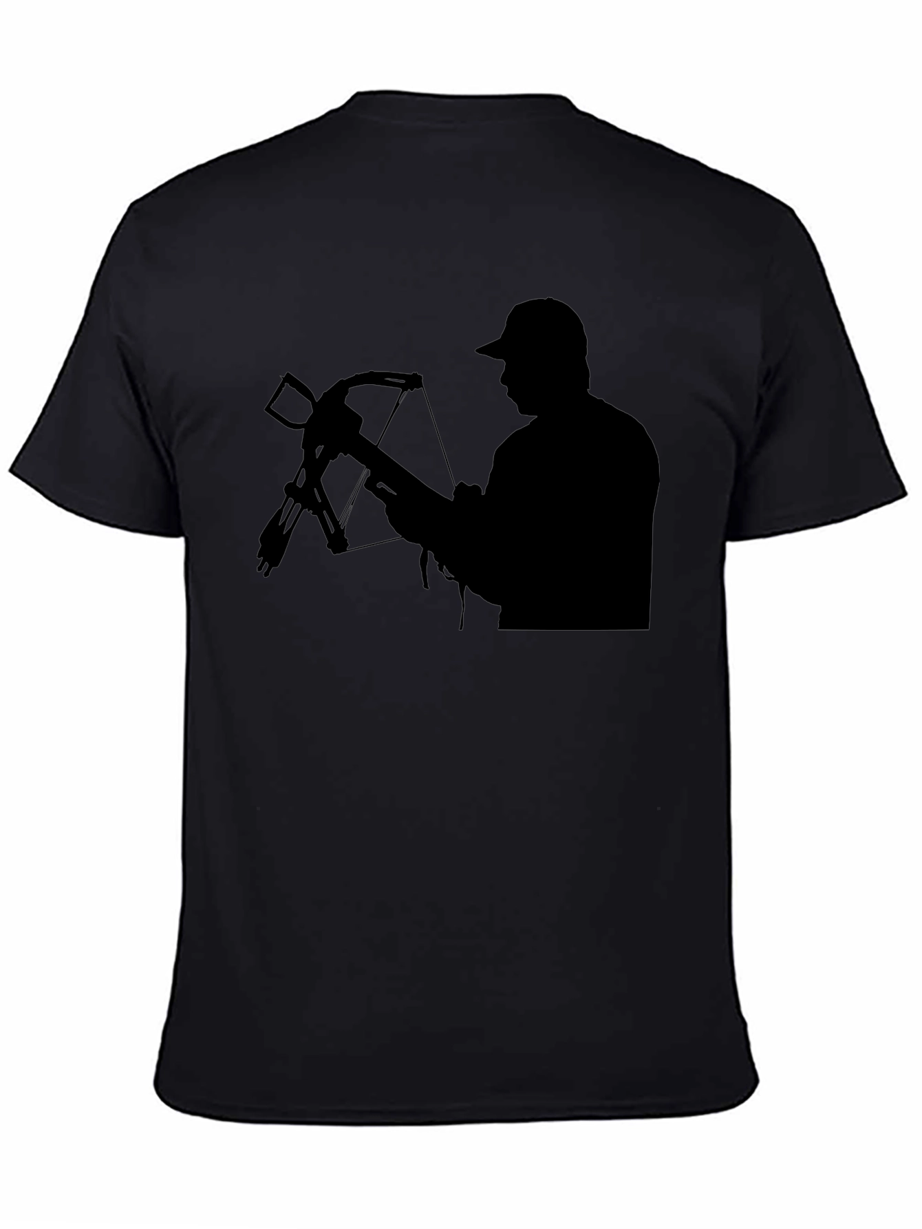 Hunter Crossbow Silhouette T-Shirt - Black Cotton