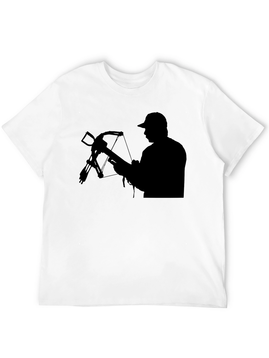 Hunter Crossbow Silhouette T-Shirt - Black Cotton