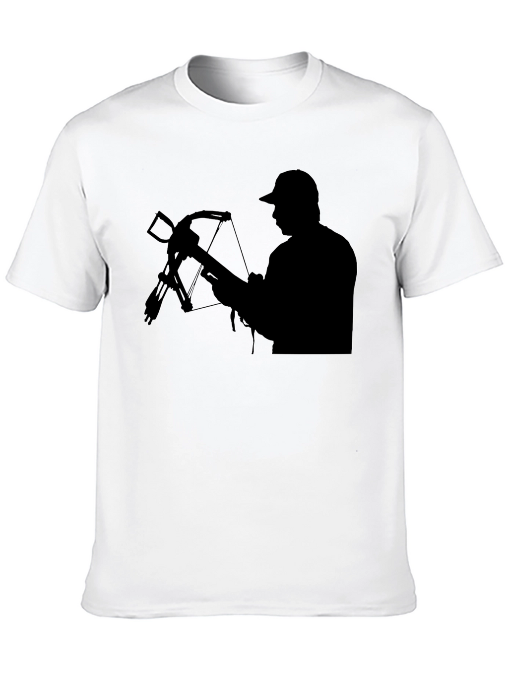 Hunter Crossbow Silhouette T-Shirt - Black Cotton