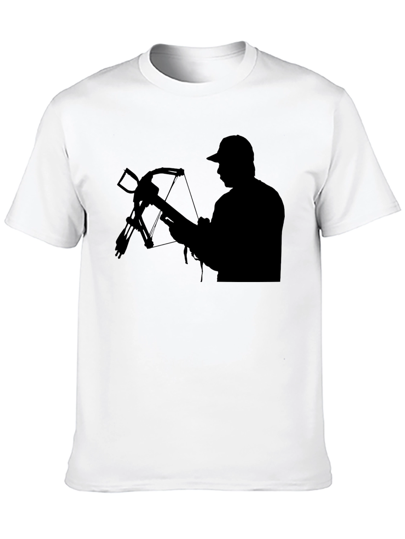 Hunter Crossbow Silhouette T-Shirt - Black Cotton