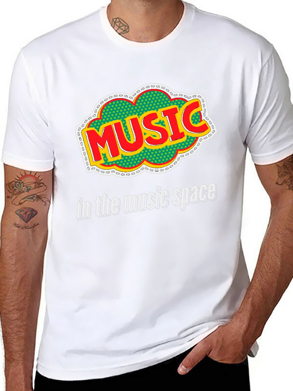 Music in the Music Space Graphic Tee